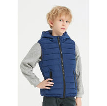 Doudoune pour enfant sans manche matelassée à capuche