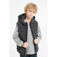 Doudoune pour enfant sans manche matelassée à capuche