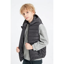 Doudoune pour enfant sans manche matelassée à capuche