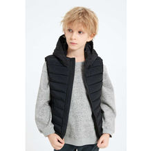 Doudoune pour enfant sans manche matelassée à capuche