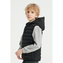 Doudoune pour enfant sans manche matelassée à capuche