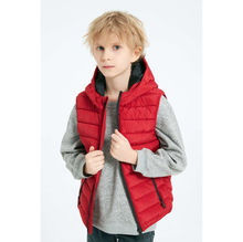 Doudoune pour enfant sans manche matelassée à capuche