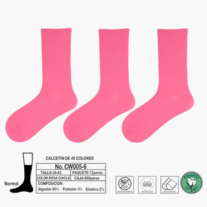 Chaussettes antibactériennes en coton sans couture anti-peluches
