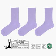 Chaussettes antibactériennes en coton sans couture anti-peluches