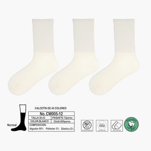 Chaussettes antibactériennes en coton sans couture anti-peluches