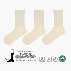 Chaussettes antibactériennes en coton sans couture anti-peluches
