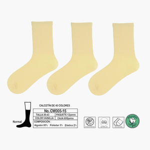 Chaussettes antibactériennes en coton sans couture anti-peluches