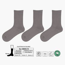 Chaussettes antibactériennes en coton sans couture anti-peluches