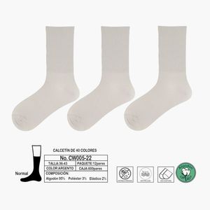 Chaussettes antibactériennes en coton sans couture anti-peluches