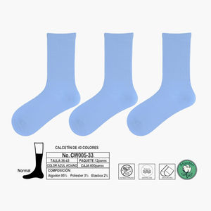 Chaussettes antibactériennes en coton sans couture anti-peluches