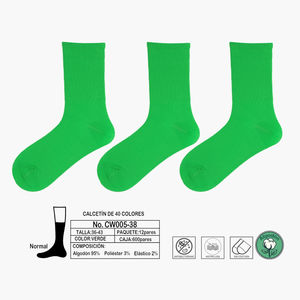 Chaussettes antibactériennes en coton sans couture anti-peluches