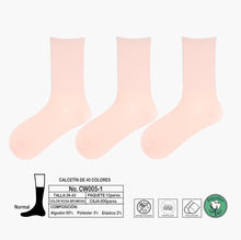 Chaussettes antibactériennes en coton sans couture anti-peluches