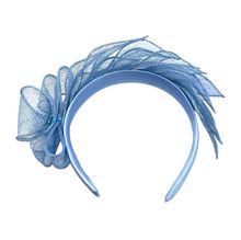 Bibi de cérémonie en 100% sisal monté sur un serre-tête