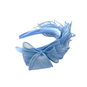 Bibi de cérémonie en 100% sisal monté sur un serre-tête