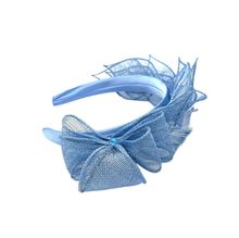 Bibi de cérémonie en 100% sisal monté sur un serre-tête