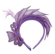 Bibi de cérémonie en 100% sisal monté sur un serre-tête