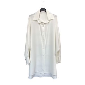 Chemise en tissu 100% polyester avec bouton sur la manche