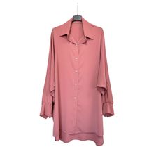 Chemise en tissu 100% polyester avec bouton sur la manche