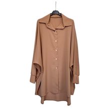 Chemise en tissu 100% polyester avec bouton sur la manche