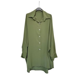 Chemise en tissu 100% polyester avec bouton sur la manche