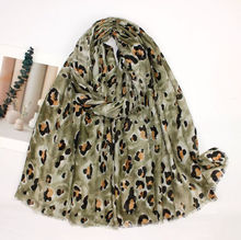 Écharpe douce imprimée avec motif léopard coloré - 3 pièces