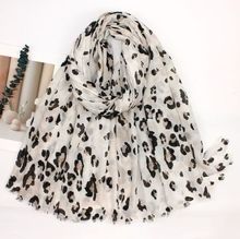 Écharpe douce imprimée avec motif léopard coloré - 3 pièces