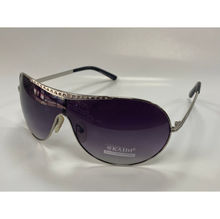 Lunettes de soleil femme design aviateur paré de strass