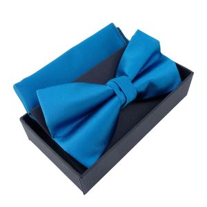 Nœud papillon en coffret avec pochette 100 % Polyester