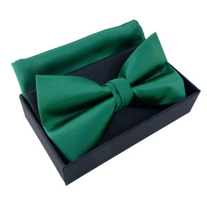 Nœud papillon en coffret avec pochette 100 % Polyester