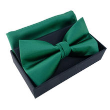 Nœud papillon en coffret avec pochette 100 % Polyester