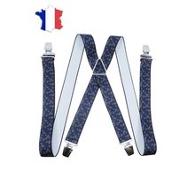 Bretelles élastiques ornées d'imprimé de petit cachemire