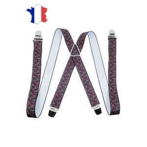 Bretelles élastiques ornées d'imprimé de petit cachemire
