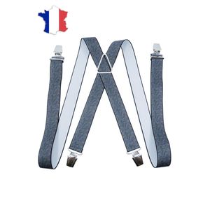 Bretelles élastiques ornées d'imprimé de petit cachemire