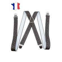 Bretelles élastiques ornées d'imprimé de petit cachemire