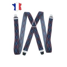 Bretelles élastiques à motif graphique en jacquard losange