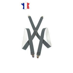 Bretelles élastiques Hercule avec fixation par pinces métalliques