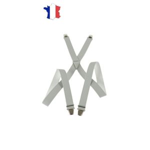 Bretelles élastiques Hercule avec fixation par pinces métalliques