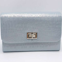 Sac à main pochette à rabat avec fermeture en tourniquet