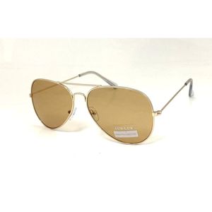 Lunettes de soleil unisexes à la forme aviateur avec de verres teintés