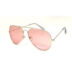 Lunettes de soleil unisexes à la forme aviateur avec de verres teintés