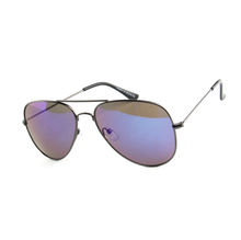 Lunettes unisexes de style aviateur avec des verres miroités