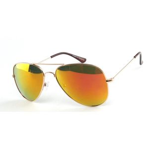 Lunettes unisexes de style aviateur avec des verres miroités