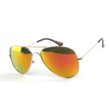 Lunettes unisexes de style aviateur avec des verres miroités