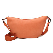 Sac en velours côtelé porté en bandoulière à fermeture zippée