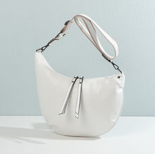 Sac en velours côtelé porté en bandoulière à fermeture zippée