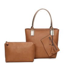 Sac cabas zippé 2 en 1 avec une pochette zippée détachable