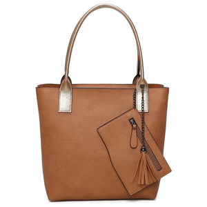 Sac cabas zippé 2 en 1 avec une pochette zippée détachable
