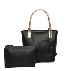 Sac cabas zippé 2 en 1 avec une pochette zippée détachable