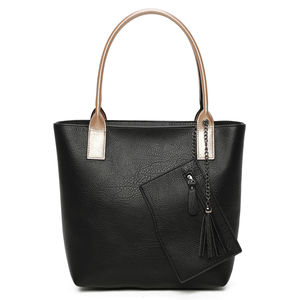 Sac cabas zippé 2 en 1 avec une pochette zippée détachable