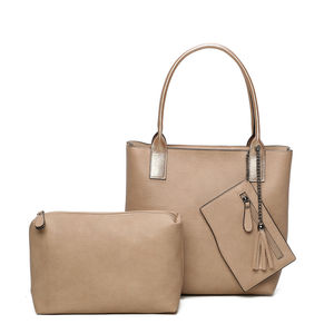Sac cabas zippé 2 en 1 avec une pochette zippée détachable